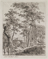 KG 07706
<br/>
Landschap met boederij en stenen brug
<br/>
<em>Overbeek, Leendert (1752-1815)</em>